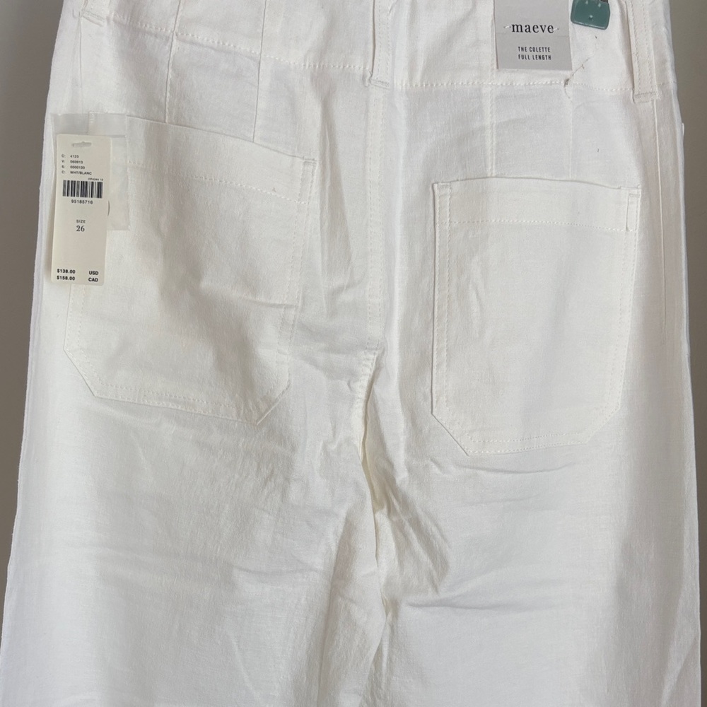 Crisp White High-Rise Wide Leg Pants - Picture 5 of 6
